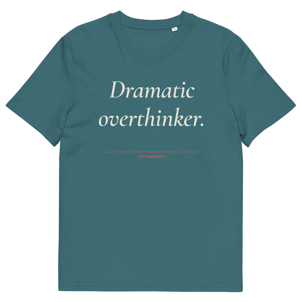 Stargazer product view of the Dramatic Overthinker T-shirt, front