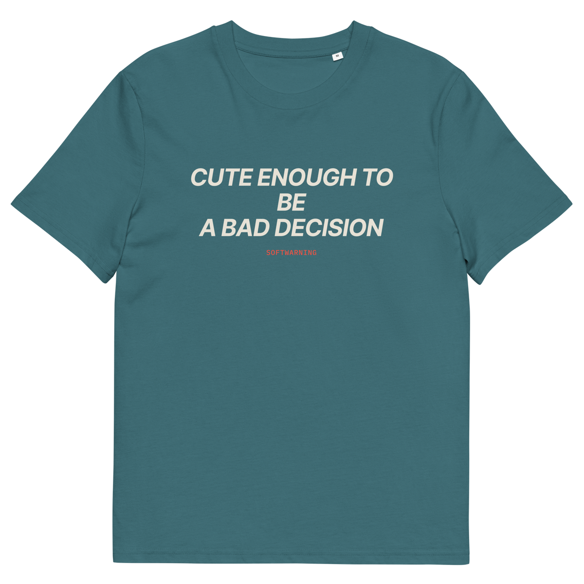 Stargazer product view of the Cute Enough to Be a Bad Decision T-shirt, front