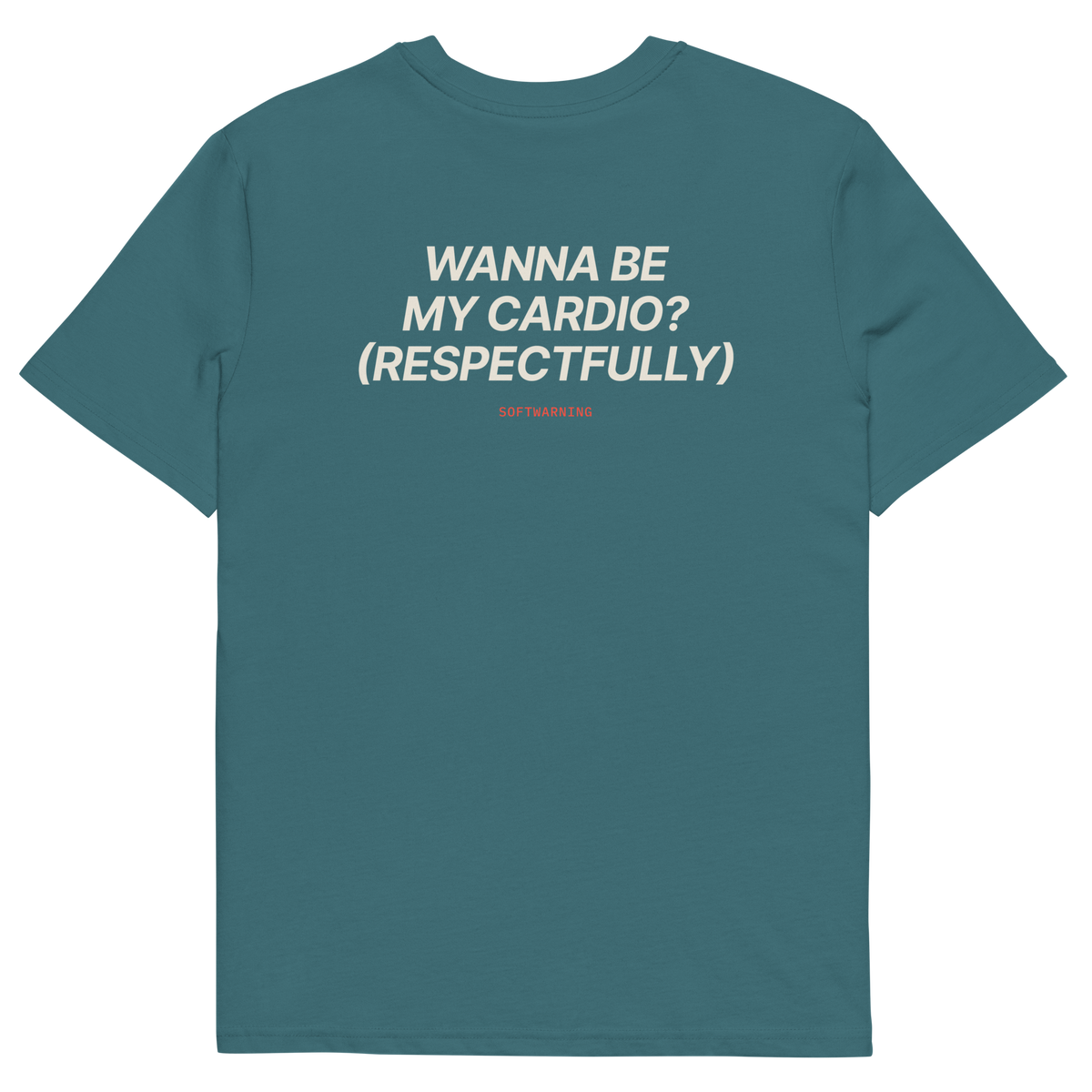 Stargazer product view of the Wanna Be My Cardio? (Respectfully) T-shirt, back