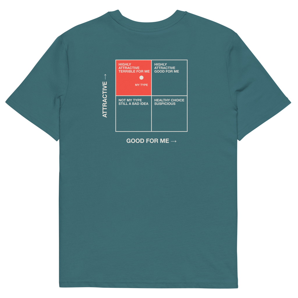 Stargazer product view of the My Type T-shirt, back