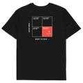 Black product view of the Should I Text Them? T-shirt, back